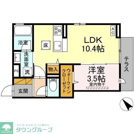 アップルベリーフィールズの物件間取画像